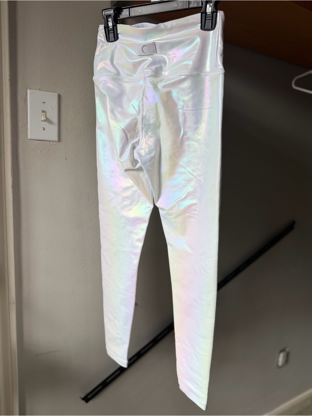 Iridescent White Leggings